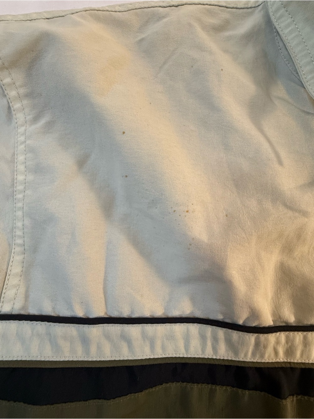 OP Olive & Cream Colorblock Zip Windbreaker - Picture 5 of 12